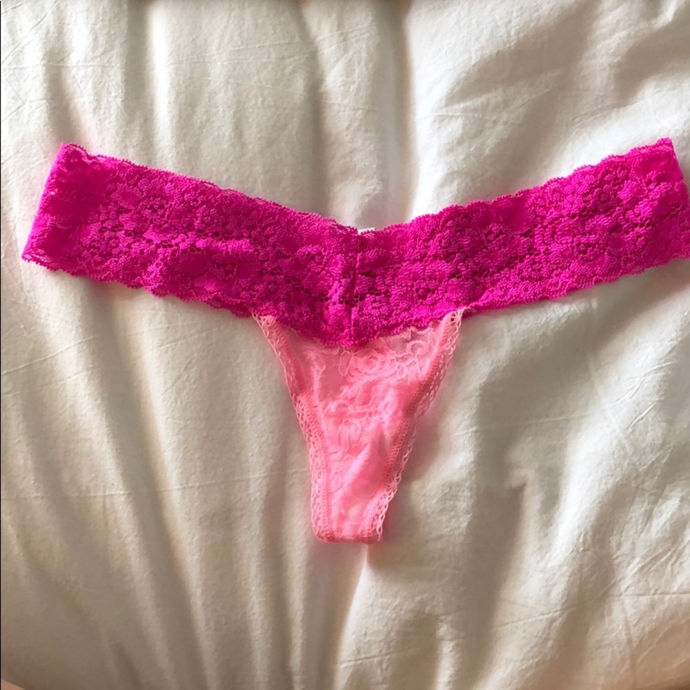 VS Pink Lace Thong
